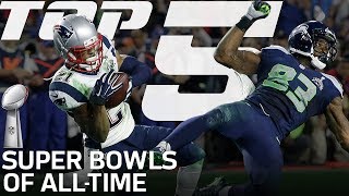 Top 5 Super Bowls of AllTime  NFL Highlights [upl. by Jenine904]