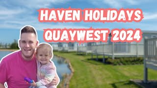 HAVEN HOLIDAYS Quaywest  SAVER caravan tour 2024 [upl. by Novahc]