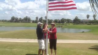 Flag Raising at The Villages FL [upl. by Ignatia]