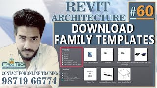 60  Revit Architecture  Download Family Templates deepak verma [upl. by Isadore]