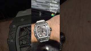 Tsar Bomba Watch  Spinny thing spinning 🤷‍♂️ whatever looks cool Richard Mille knockoff watches [upl. by Ycart]