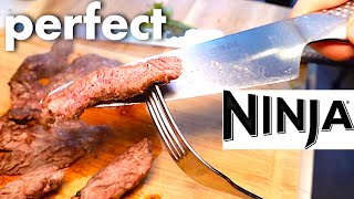 FAST Air Fryer STEAK with easy Chimichurri sauce Ninja Foodi Max airfryer recipe [upl. by Nahtnoj]