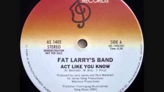 Fat Larrys Band  Act Like You Know Dj quotSquot Rework [upl. by Yldarb90]