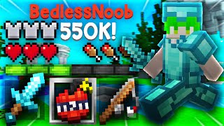 BedlessNoobs 550K Pack  Bedlessfault 16x by Yuruze  MCPE PvP Texture Pack [upl. by Autum984]