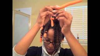 Flexi Rod Set Twist Out Funk Tutorial [upl. by Ahar151]