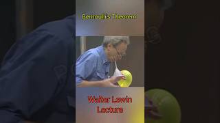 Understanding Bernoullis Theorem Walter Lewin Lecture shorts physics [upl. by Llerrud888]