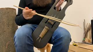 Jouhikko – Russian amp Finnish Tagelharpa Craftsmans acoustic bowed traditional music instrument [upl. by Kazimir]