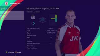 Karl Fredrik Freddie´´ Ljungberg  PES Clasico Face Bodyamp Stats [upl. by Shaina551]