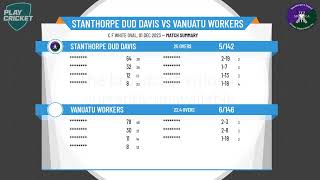 Stanthorpe amp DCA  Vanuatu Games  Rd1  Stanthorpe Dud Davis v Vanuatu Workers [upl. by Attinahs]