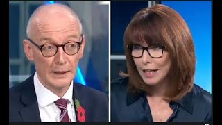 Labour dodges question during Kay Burley grilling on working people tax pledge [upl. by Worden]