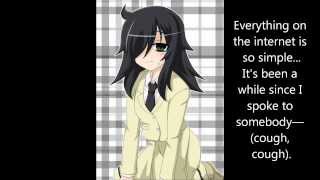 WataMote ED 1  FULL English Lyrics  No Matter How I Look At It Its Not My Fault [upl. by Silrac962]