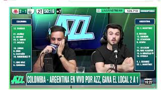 PAPELON DE ARGENTINA  RELATORES ARGENTINOS TRISTES VS COLOMBIA 12 [upl. by Hcire293]