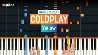 Piano Tutorial for quotYellowquot by Coldplay  HDpiano Part 1 [upl. by Ahsirat]