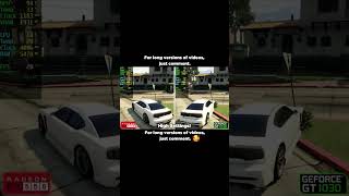 GT 1030 Vs RX 550 GTA 5 [upl. by Kra674]