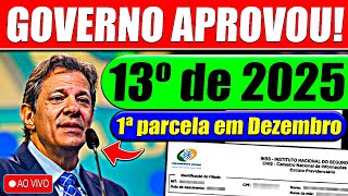 ✅13º salário 2025 1ª PARCELA em DEZEMBRO  Veja o calendário completo [upl. by Lakin]