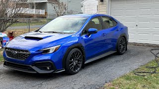 2023 Subaru Wrx Limited  REMARK axle back  35” Double Wall Burnt Tip  COLD START CRACKLE AND POP [upl. by Bradford54]