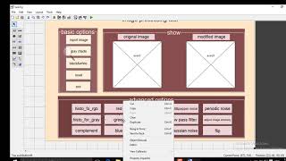 image processing in matlap using GUI [upl. by Xad]