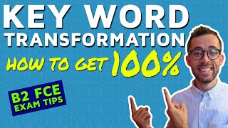 How To Do Key Word Transformation FCE EXAM TIPS  Use Of English [upl. by Enilec549]