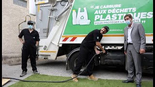 Première mondiale  Des déchets plastiques transformés en carburant dans les AlpesMaritimes [upl. by Haronid]