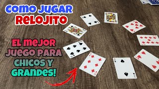 Como jugar relojito  relojito con baraja  como jugar baraja  poker  como jugar cartas  pokar [upl. by Aicetel]