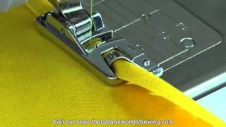 How To Sew Rolled Hems with the Narrow Hemmer Foot [upl. by Craggy]