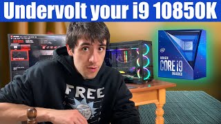 Undervolt your i9 10850K for more FPS Even on Locked Motherboards  Tutorial [upl. by Llechtim771]