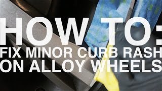 How To Fix Minor Curb Rash Scratches On Alloy Wheel Diamond Turned [upl. by Llerrac]