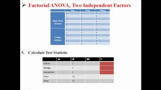 Factorial ANOVA Two Independent Factors [upl. by Vassily]