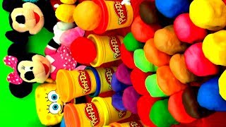 30 Surprise EGGS Playdough Angry Birds Peppa Pig Hello Kitty Toy Story Disney Pixar Cars Kinder toys [upl. by Einnol]