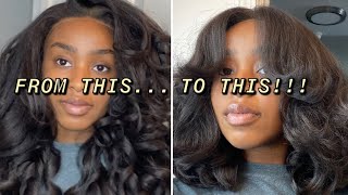 70s inspired hair tutorial ft sensationnel latisha wig unboxingtransformation [upl. by Wareing]