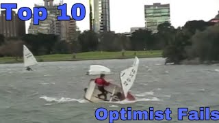 Top Ten Optimist Sailing Fails [upl. by Jud554]