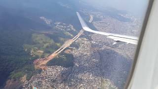 ✈️ Aproximação e Pouso no Aeroporto de Guarulhos Serra da Cantareira e SP com tempo aberto [upl. by Beshore]