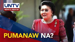 Malacañang sa balitang pumanaw na si exFirst Lady Imelda Marcos Fake news [upl. by Merlin]