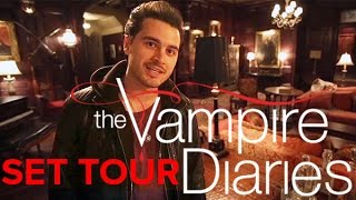 The Vampire Diaries Take a tour of the set Damons bedroom included [upl. by Cloots376]