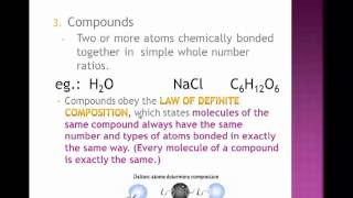 Unit 2Day 3 Elements vs Compounds Ionic Compounds [upl. by Fink392]