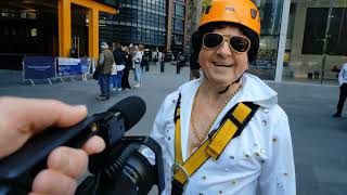 Brian Bissell abseils the Leadenhall Building aka The Cheese Grater [upl. by Anawak382]