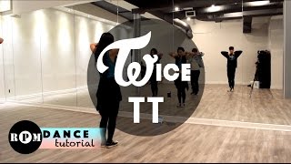 Twice quotTTquot Dance Tutorial PreChorus Chorus [upl. by Dnaletak]