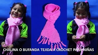 🌈Como Tejer Bufanda Chal Chalina a Crochet Ganchillo PASO A PASO [upl. by Aym624]