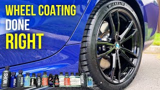 Everything you need To CERAMIC COAT Gloss Black Wheels VLOG [upl. by Melleta]