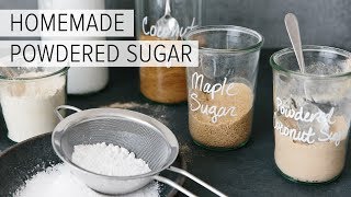 HOW TO MAKE POWDERED SUGAR IN 30 SECONDS  quick amp easy [upl. by Ahsatel]