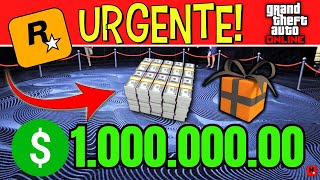 A ROCKSTAR DANDO 1 MILHÃO COMO PEGAR O DINHEIRO COMO GANHAR MUITO DINHEIRO NO GTA ONLINE SOLO [upl. by Xylon999]