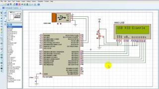 PIC18F4550 USB HID Example Proteus Simulation [upl. by Jemmie311]