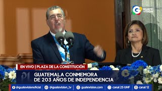 Guatemala inicia conmemoración de 203 años de Independencia [upl. by Ahseinad]