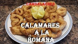 CALAMARES A LA ROMANA CON TEMPURA [upl. by Harlene796]