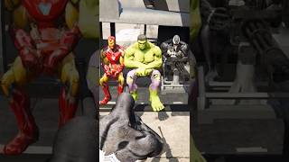 SPIDERMAN RESCUE HULK AND IRONMAN FROM VENOM shorts [upl. by Farmann286]