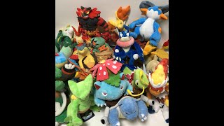 Pokemon Center Japan Shopping Spree 21 New LARGE Size Plush Toys Swampert Meganium Primarina MORE [upl. by Lleruj]