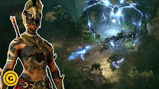 Diablo 4 Vessel of Hatred  24 Minutes Of Spiritborn Gameplay [upl. by Keldah]