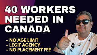 40 WORKERS NEEDED IN CANADA I NO PLACEMENT FEE I BUHAY SA CANADA [upl. by Artenehs]