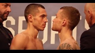 EXTREMELY HEATED  CARL FRAMPTON v SCOTT QUIGG  OFFICIAL FULL WEIGH IN  FRAMPTON v QUIGG [upl. by Gruchot]