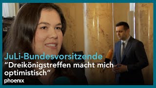 FDPDreikönigstreffen Interview mit Franziska Brandmann Junge Liberale am 06012024 [upl. by Yllehs]